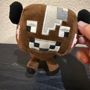Minecraft Brown Moobloom Cow Plush Stuffed Animal Toy Collectible‎ Kids